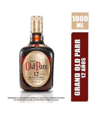WHISKY OLD PARR 12 AÑOS X 1000ML