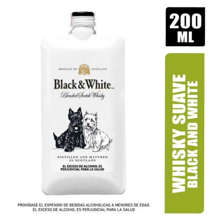 WHISKY BLACK & WHITE X 200ML