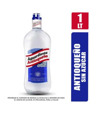 AGUARDIENTE ANTIOQUEÑO AZUL X 1000ML