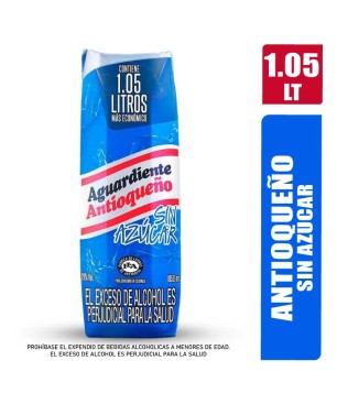 AGUARDIANTE ANTIOQUEÑO AZUL TETRAPACK X 1050ML