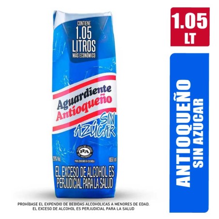 AGUARDIANTE ANTIOQUEÑO AZUL TETRAPACK X 1050ML