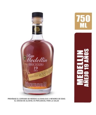 RON MEDELLIN 19 AÑOS X 750ML