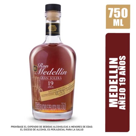 RON MEDELLIN 19 AÑOS X 750ML