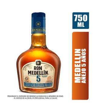 RON MEDELLIN 5 AÑOS X 750ML