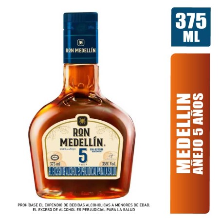 RON MEDELLIN 5 AÑOS X 375ML