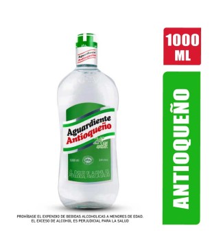AGUARDIENTE ANTIOQUEÑO VERDE X 1000ML