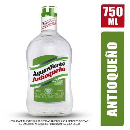 AGUARDIENTE ANTIOQUEÑO VERDE X 750ML
