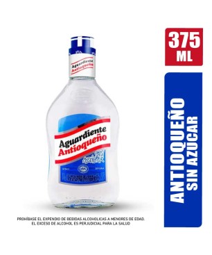 AGUARDIENTE ANTIOQUEÑO AZUL X 375ML