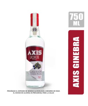 LICOR DE GINEBRA AXIS X 750ML