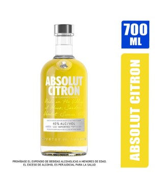 VODKA ABSOLUT CITRON X 700ML