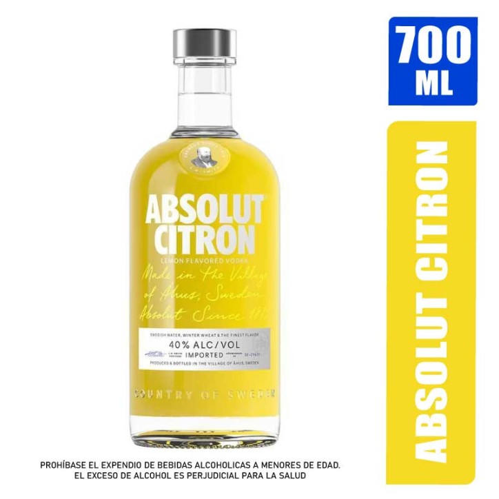 VODKA ABSOLUT CITRON X 700ML