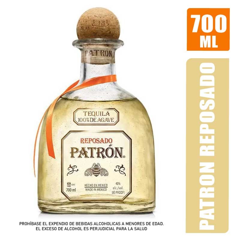 TEQUILA PATRON REPOSADO X 700ML