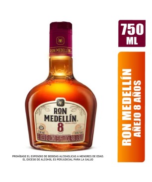 RON MEDELLIN 8 AÑOS X 750ML