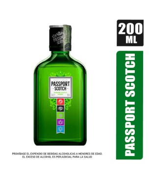 WHISKY PASSPORT SCOTCH X 200ML