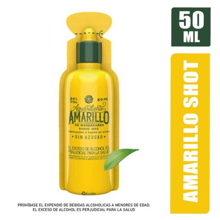 AGUARDIENTE AMARILLO SHOT  X 50ML