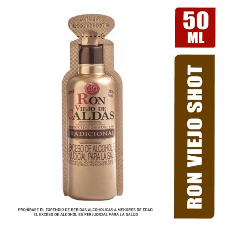 RON VIEJO DE CALDAS 3 AÑOS SHOT X 50ML
