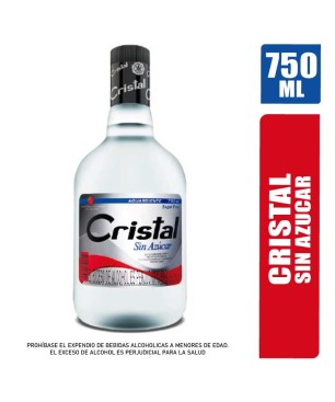 AGUARDIENTE CRISTAL OPALIZADO X 750ML