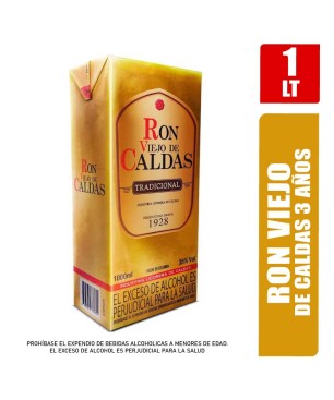 RON VIEJO DE CALDAS 3 AÑOS TETRAPACK X 1000ML