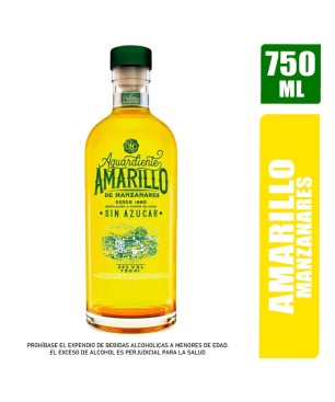 AGUARDIENTE AMARILLO DE MANZANARES X 750ML