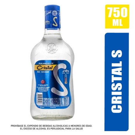 AGUARDIENTE CRISTAL S X 750ML