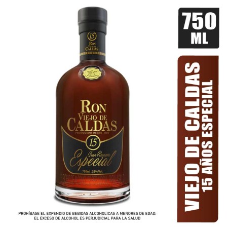 RON VIEJO DE CALDAS 15 AÑOS X 750ML