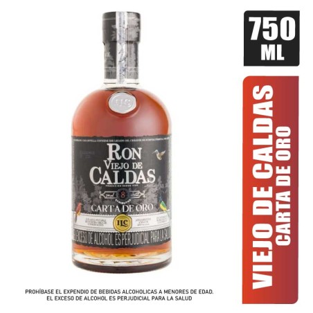RON VIEJO DE CALDAS 8 AÑOS X 750ML