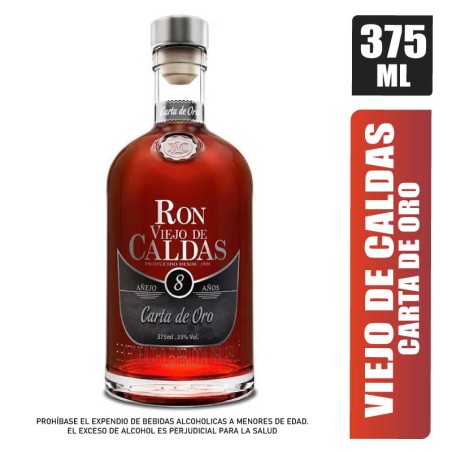RON VIEJO DE CALDAS 8 AÑOS X 375ML