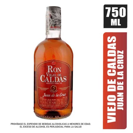 RON VIEJO DE CALDAS AÑEJO 5 AÑOS X 750ML