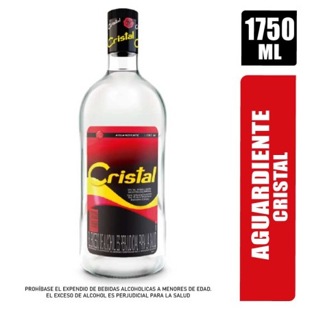AGUARDIENTE CRISTAL TAPA NEGRA X 1750ML