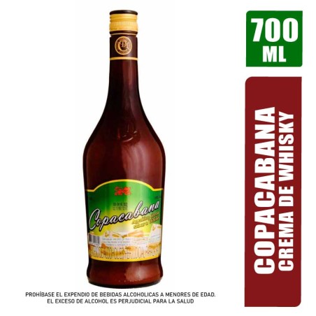 CREMA DE WHISKY COPACABANA BOTELLA X 700ML