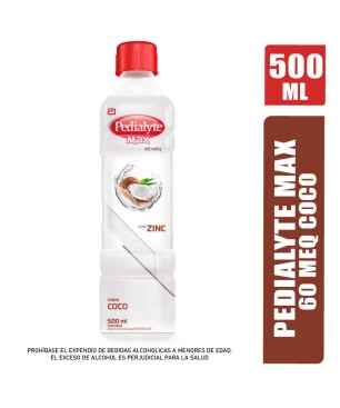 PEDIALYTE MAX 60 MEQ COCO X 500ML