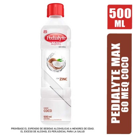 PEDIALYTE MAX 60 MEQ COCO X 500ML