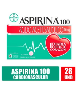 ASPIRINA 100MG X 28UND