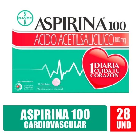 ASPIRINA 100MG X 28UND