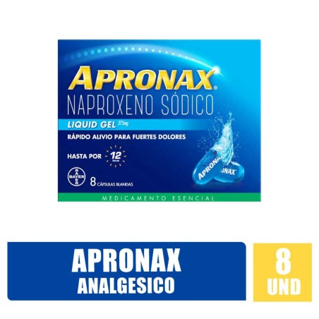CAPSULAS APRONAX 275MG GEL X 8UND