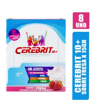 CEREBRIT FRESA 15GR SOBRES X 8UND