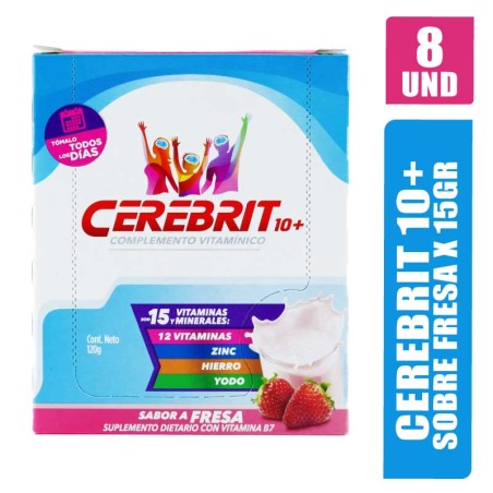 CEREBRIT FRESA 15GR SOBRES X 8UND