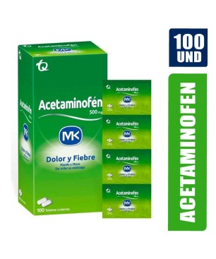 ACETAMINOFEN MK 500MG X 100UND
