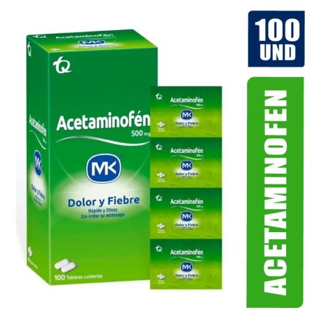 ACETAMINOFEN MK 500MG X 100UND