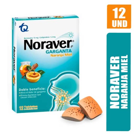 NORAVER GARGANTA NARANJA MIEL X 12UND