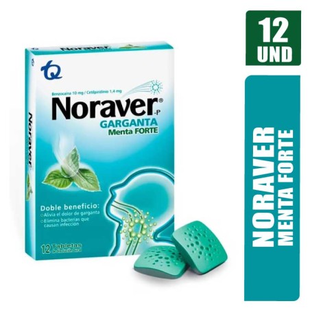 NORAVER GARGANTA MENTA FORTE X 12UND