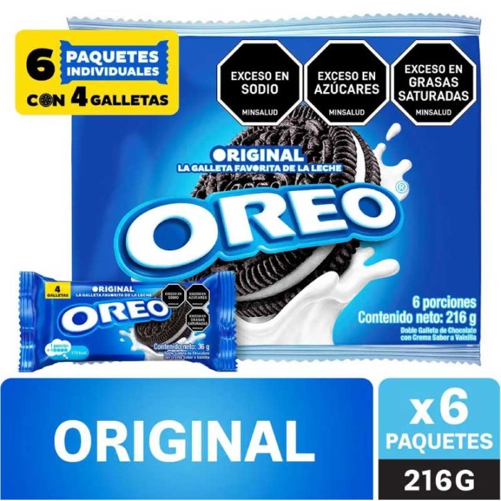 GALLETA OREO LARGA X 6UND