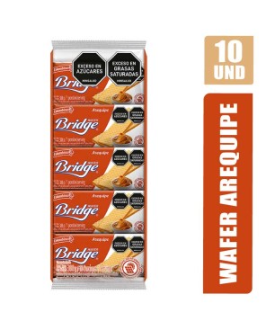 GALLETAS WAFER BRIDGE AREQUIPE X 10UND