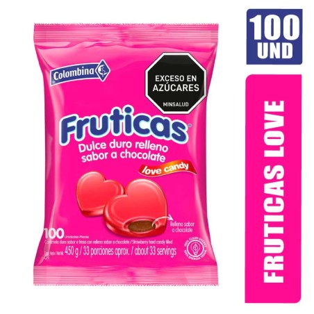 CARAMELO FRUTICAS LOVE X 100UND