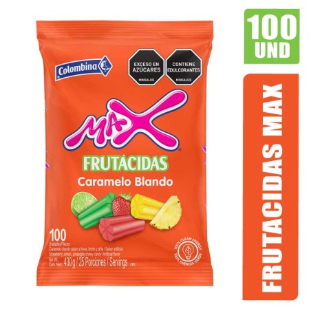 CARAMELOS MAX FRUTACIDA X 100UND