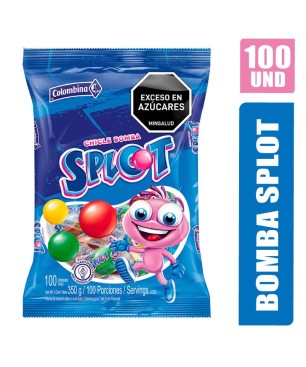 CHICLE BOMBA SPLOT EN BOLA X 100UND