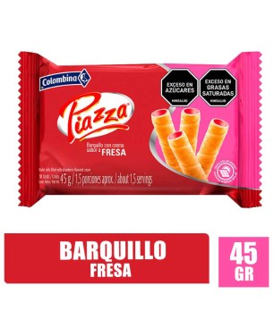 BARQUILLOS PIAZZA BANDEJA FRESA X 45GR