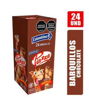 BARQUILLOS PIAZZA JIRAFA CHOCOLATE X 24UND