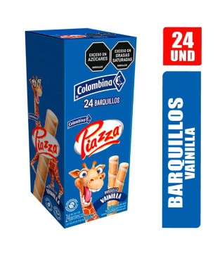 BARQUILLOS PIAZZA JIRAFA VAINILLA X 24UND