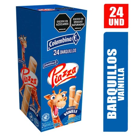 BARQUILLOS PIAZZA JIRAFA VAINILLA X 24UND